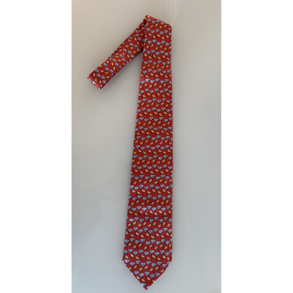 Vtg Ermenegildo Zegna 100% Silk Wide Tie Floral Tulips NWT